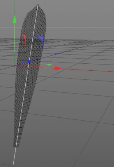 C4D怎么制作对称的羽毛? c4d羽毛的建模方法
