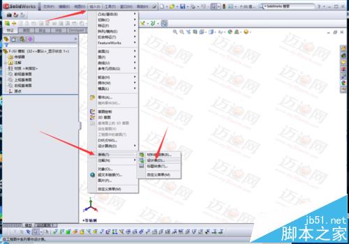solidworks2010怎么插入设计表格?