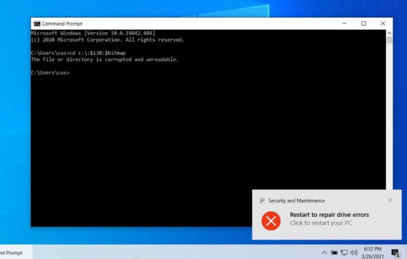 Win10预览补丁发布：修复可损坏NTFS格式磁盘漏洞 21322版本以上不受影响