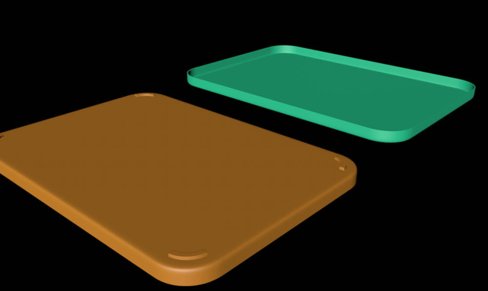 C4D怎么快速创建圆角矩形的托盘模型?