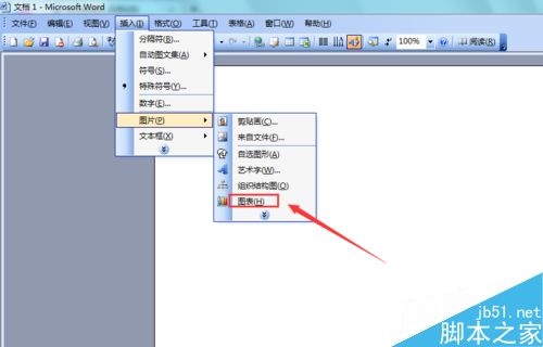 Word2003如何对插入图表进行修改和编辑?