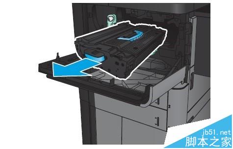 HP M830一体机怎么清除前挡盖卡纸?
