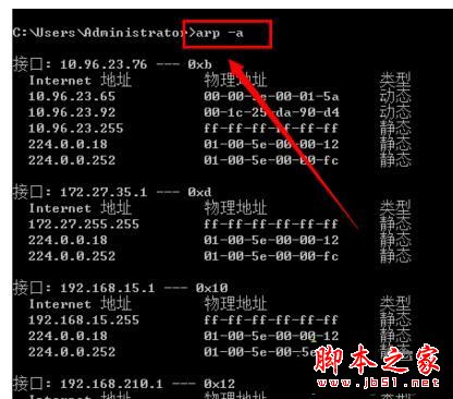 Win7系统怎么查看局域网arp网络状况?