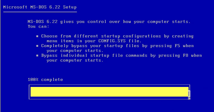 VMware 虚拟机 安装 DOS6.22（二）系统安装篇