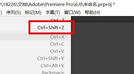 pr怎么撤回操作？Premiere恢复上一步操作教程