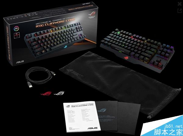 华硕ROG发布世界首款变形机械键盘ROG Claymore Core:外观骚包