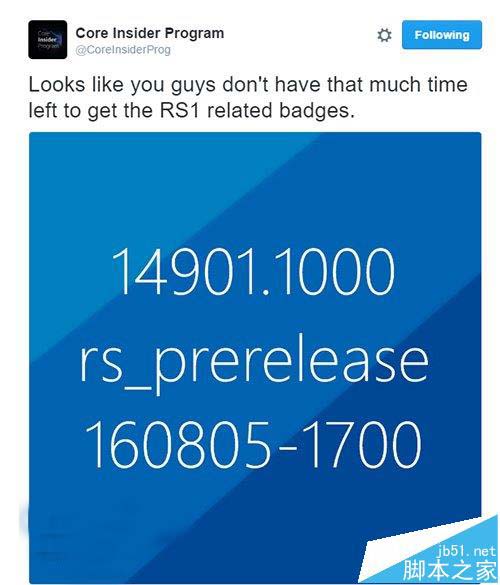 Win10重大更新RS2红石首个预览版已现身 版本号锁定Build 14901