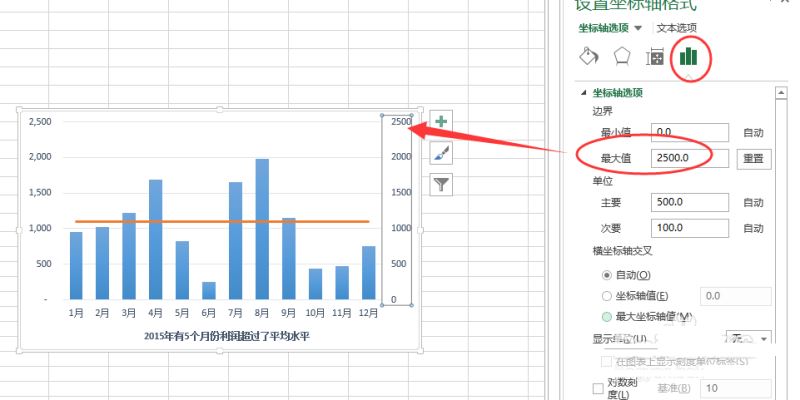 Excel 2013给图表添加参考线的图文教程