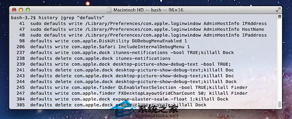 MAC系统中使用过的Defaults 命令查看方法