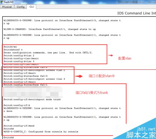 cisco三层交换机怎么设置实现vlan间的通讯？