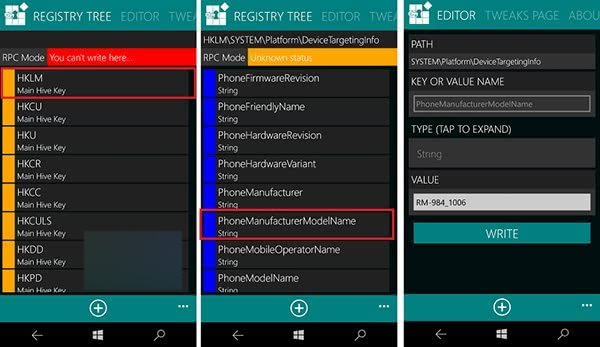 Win10 Mobile预览版越狱解锁 更多修改注册表实现效果出炉