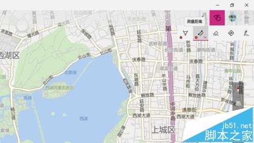 win10自带的地图应用怎么测量两个地点之间的距离?