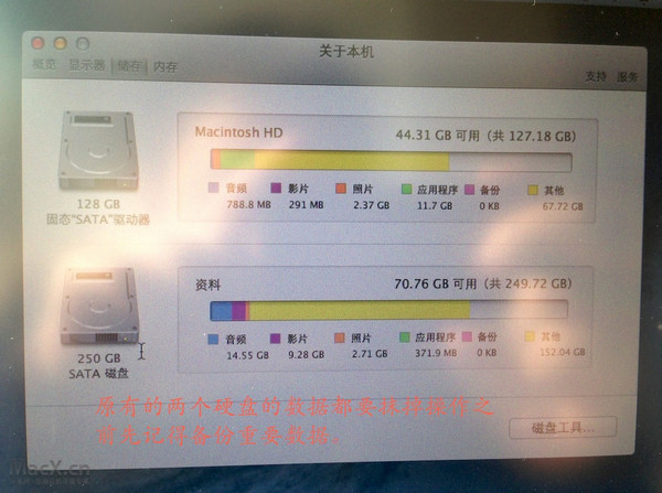 苹果MAC系统中Fusion Drive相关使用教程图解