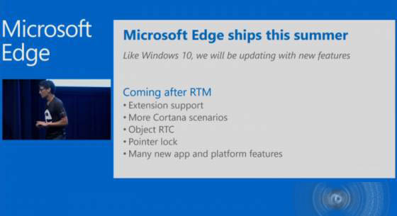 Win10 RTM 中Edge浏览器将兼容Chrome插件