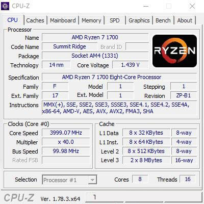 AMD Ryzen 7 1700超频跑分成绩曝光：完胜intel酷睿i7处理器