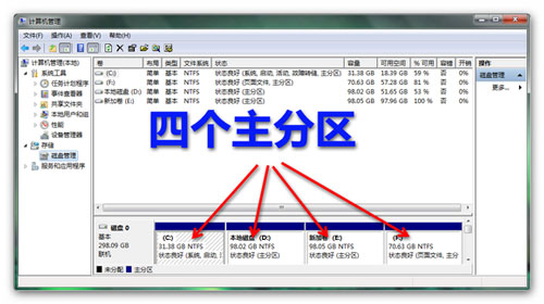 win7系统分区失败提示不支持动态磁盘的解决方法