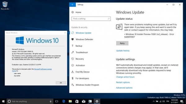 Win10 15061无法更新提示8024a112错误的解决办法