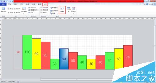 visio2010怎么制作条形图?