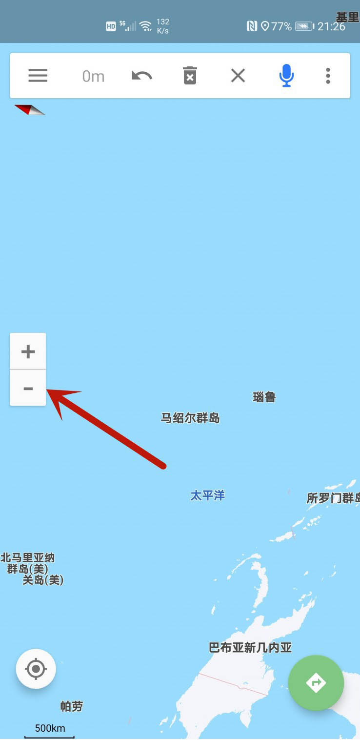 北斗导航app缩放按钮怎么设置在界面左侧?