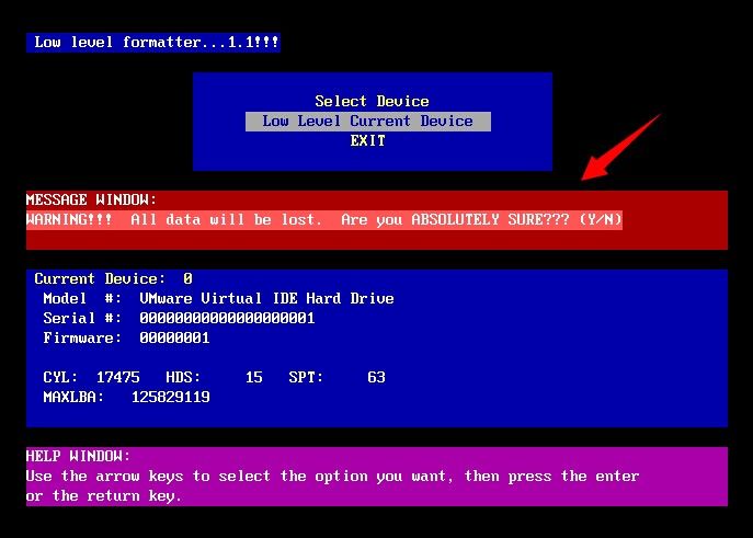 lformat 硬盘低级格式化工具使用教程