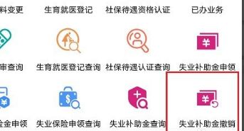 支付宝如何撤销失业补助金的申请