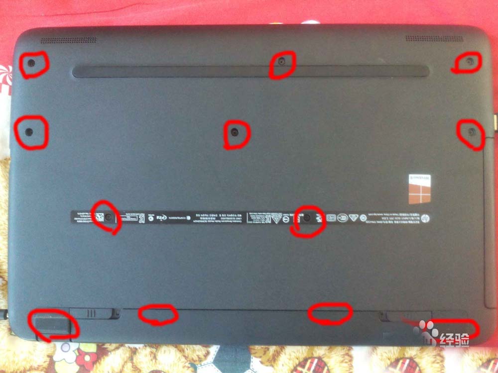 惠普15q aj006tx笔记本怎么拆机清灰?