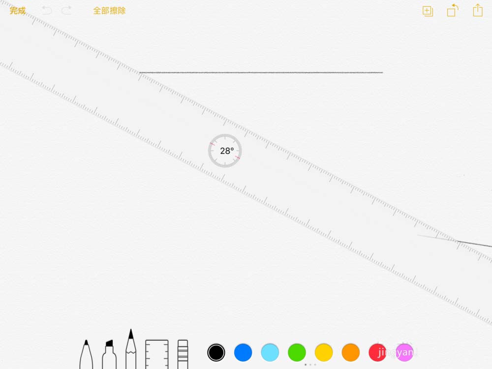 iPad自带的备忘录怎么绘制几何图形?