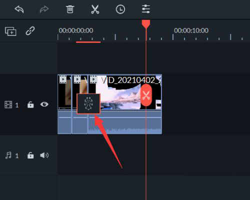 万兴喵影filmora怎么做瞳孔转场特效? filmora转场特效的实现方法