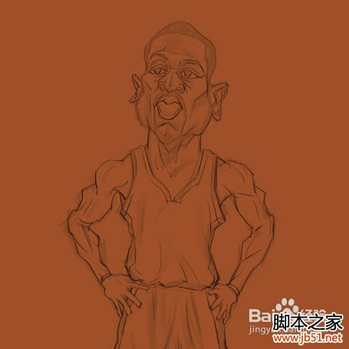 PS鼠绘漫画非常有质感的球星
