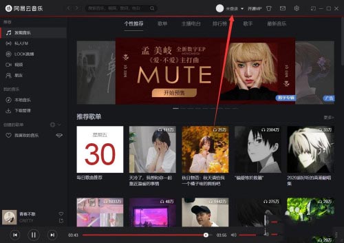 网易云音乐中怎么更改字体?