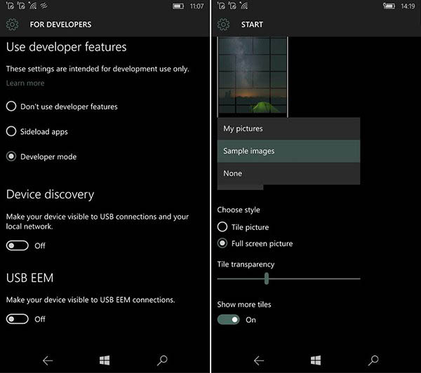 Win10 Mobile预览版10536.1004未公布更新内容汇总