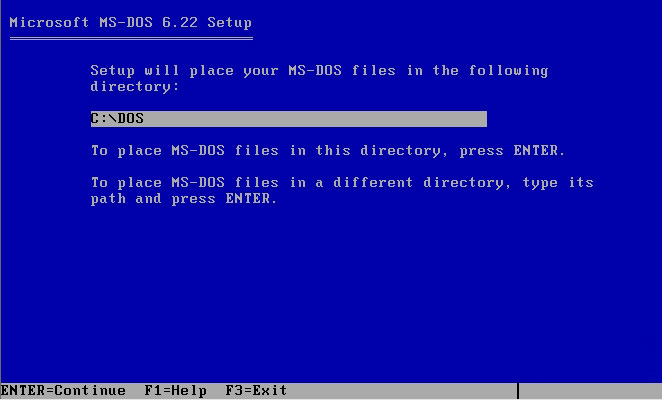 VMware 虚拟机 安装 DOS6.22（二）系统安装篇