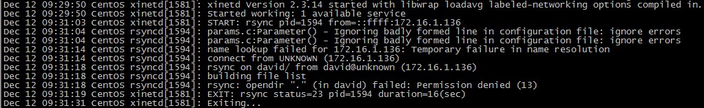 CentOS6中rsync服务器的安装与配置