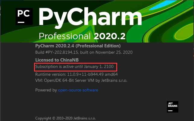 pycharm 2021最新永久激活码(绝对有效，可激活至2100年)