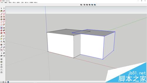 sketchup怎么使用实体工具做减去效果?