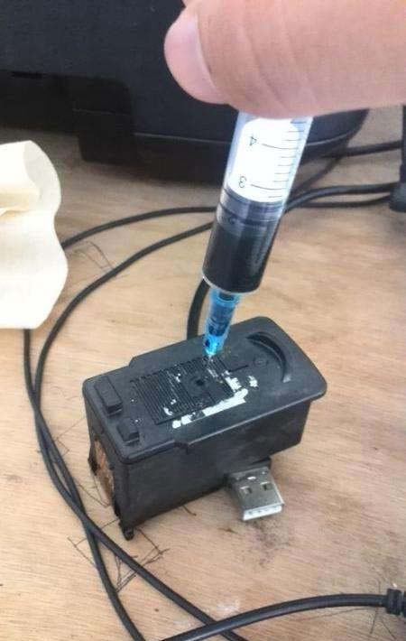 爱普生wf5113打印机墨盒怎么加墨?