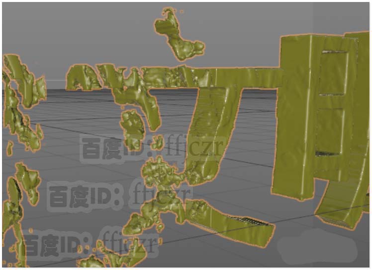 C4D R20怎么制作腐蚀的文字效果?