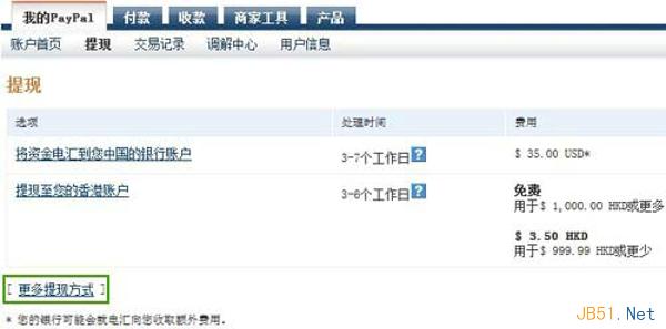 第三方支付平台PayPal提现图文教程