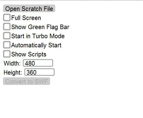 scratch文件怎么转换成swf格式? scratch转换格式的技巧