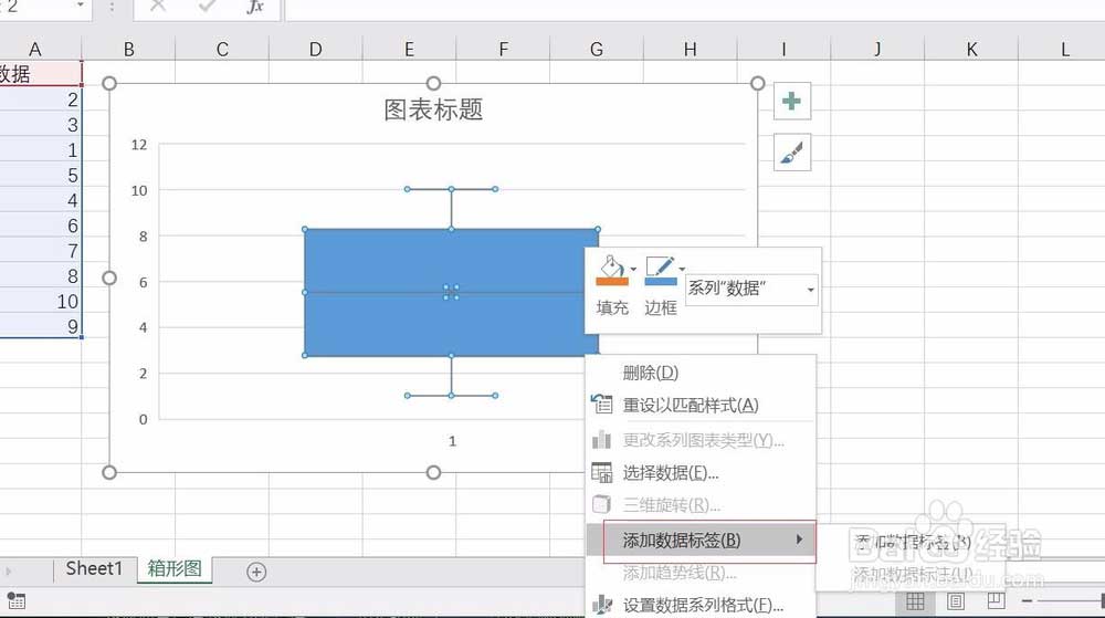 excel怎么绘制箱形图?excel2016中绘制一组数据的箱形图教程