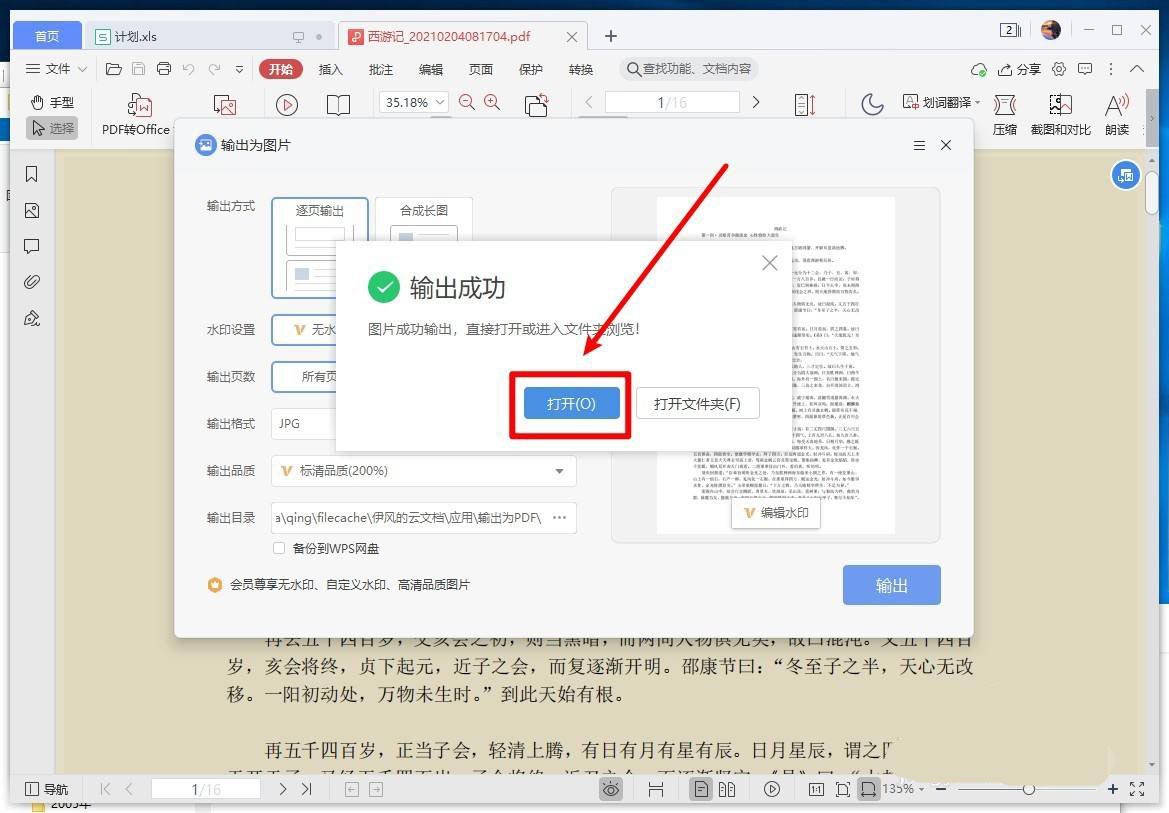 PDF文件怎么转换成图片? wps将pdf转换为jpg图片的技巧