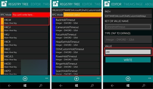 Win10 Mobile预览版越狱解锁 更多修改注册表实现效果出炉