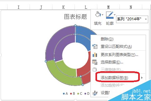 Excel制作环形图表方法介绍