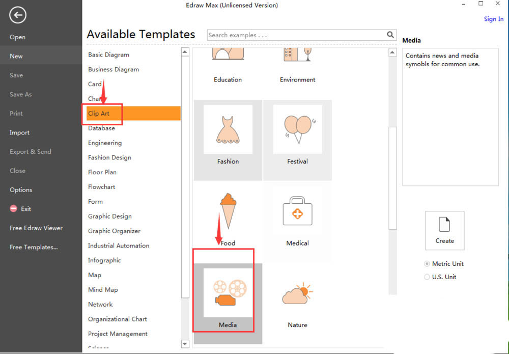 Edraw Max亿图图示怎么快速绘制麦克风图形?