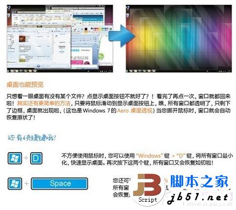 win7 快速显示桌面 windows7窗口变透明的技巧与方法(图文教程)