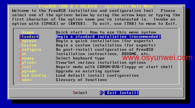 FreeBSD 8.2 安装教程图文详解