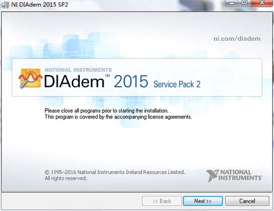 NI DIAdem 2015 SP2中文版安装及破解图文教程