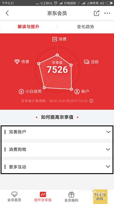 京东的京享值不够怎么办? 京东京享值提升的教程