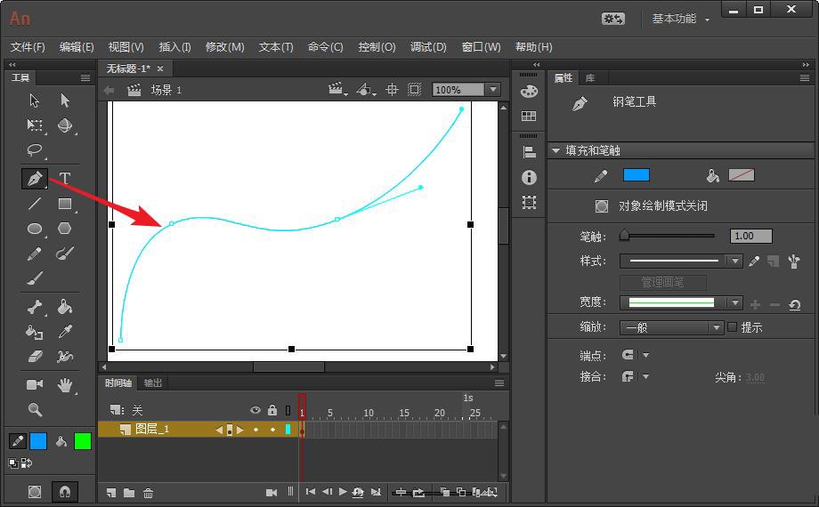 Animate怎么绘制线条图形? Animate连续变形复制线条图形的画法