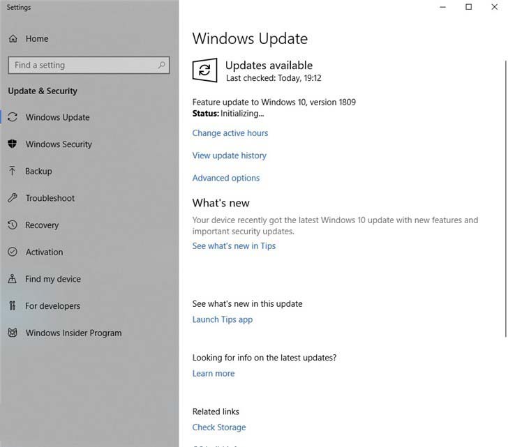 Win10更新十月版v1809今日重新开始推送